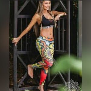 EUC Fiber Colombian Leggings High Waist, Butt Lifting, Workout ( one size)